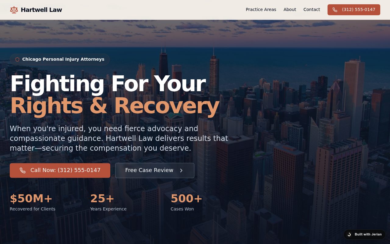 Hartwell Law — built with Jerian