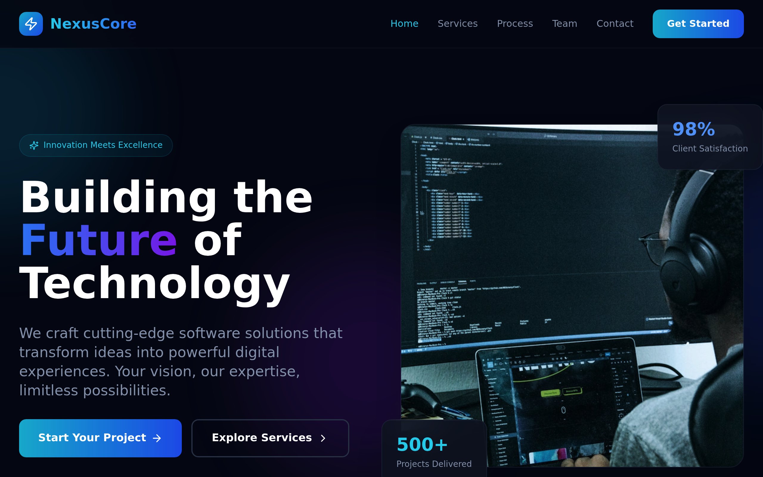 Nexus Core — built with Jerian